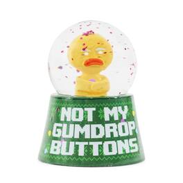 Silver Buffalo - Shrek Gingy "Not My Gumdrop Buttons" Mini Light-Up Snow Globe | 3 Inches Tall - Green