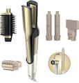 Shark - Glam Ceramic & Powerful Air Styling & Hair Dryer System, For Curling, Air Straightening & Glossing + FrizzFighter - Gold