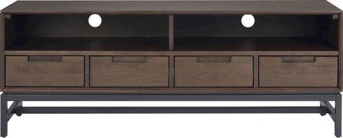 Simpli Home - Banting Modern Industrial TV Media Stand for Most TVs up to 65 - Walnut Brown was $606.99 now $424.99 (30.0% off)