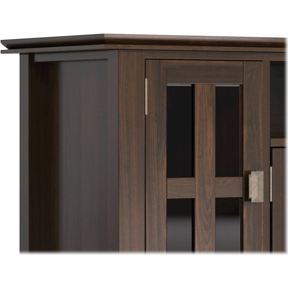 Simpli Home Artisan Medium Storage Cabinet in Tobacco Brown