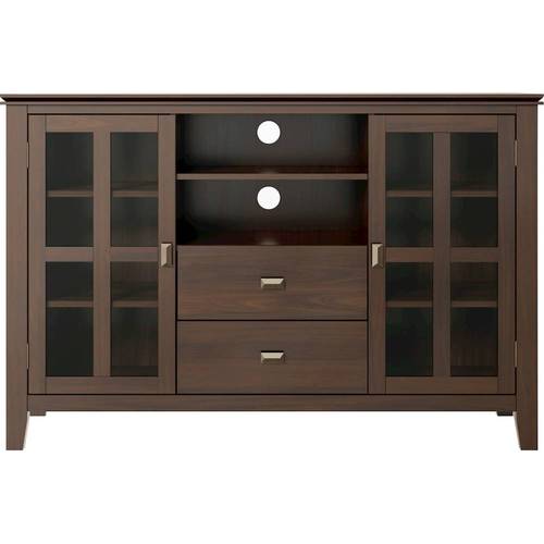 Simpli Home - Artisan Contemporary TV Media Stand for Most TVs Up to 55 - Tobacco Brown was $518.99 now $363.99 (30.0% off)