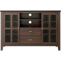 Simpli Home - Artisan Solid Wood 53 inch Wide Transitional TV Media Stand For TVs up to 60 inches - Tobacco Brown - Front_Zoom