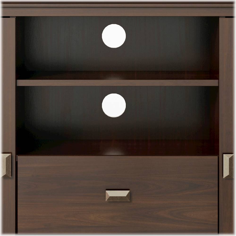 Alt View 13. Simpli Home - Artisan Solid Wood 53 inch Wide Transitional TV Media Stand For TVs up to 60 inches - Tobacco Brown.