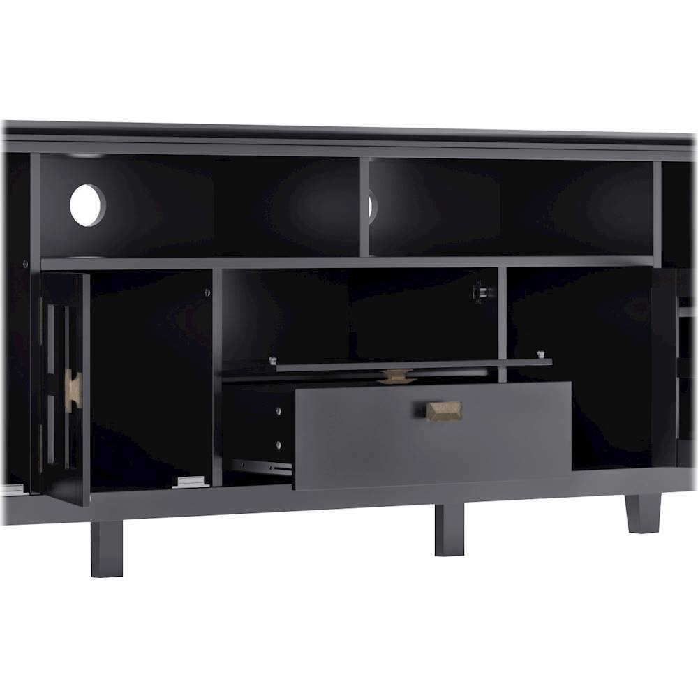 Simpli Home Artisan Solid Wood 72 in. Wide Transitional TV Media Stand in Natural Aged Brown for TVs up to 80 in. AXCHOL005-72-NAB Simpli Home Artisan Solid Wood 72 in. Wide Transitional TV Media Stand in Natural Aged Brown for TVs up to 80 in. AXCHOL005-72-NAB