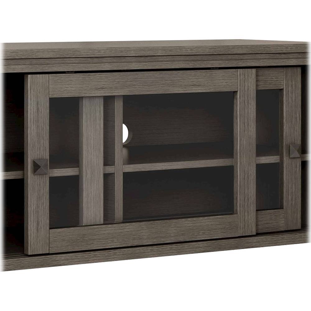 Alt View 12. Simpli Home - Cosmopolitan Contemporary TV Media Stand for Most TVs Up to 50" - Farmhouse Gray.