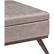 Alt View 14. Simpli Home - Owen Square Mid-Century Modern Faux Air Leather Ottoman With Inner Storage - Distressed Gray Taupe.