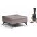 Alt View 16. Simpli Home - Owen Square Mid-Century Modern Faux Air Leather Ottoman With Inner Storage - Distressed Gray Taupe.