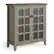 Front. Simpli Home - Artisan SOLID WOOD 38 inch Wide Transitional Medium Storage Cabinet in Distressed Grey - Distressed Grey.