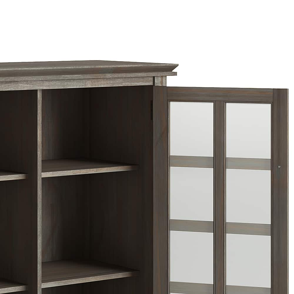 Simpli Home Artisan SOLID WOOD 38 inch Wide Transitional Medium Storage ...