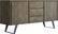 Angle. Simpli Home - Lowry Modern Industrial Acacia Wood And Metal 2-Door 3-Drawer Sideboard - Distressed Gray.