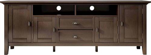Simpli Home - Redmond Rustic TV Media Stand for Most TVs Up to 80 - Brunette Brown was $707.99 now $499.99 (29.0% off)