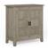 Front. Simpli Home - Burlington SOLID WOOD 30 inch Wide Transitional Low Storage Cabinet in Distressed Grey - Distressed Grey.