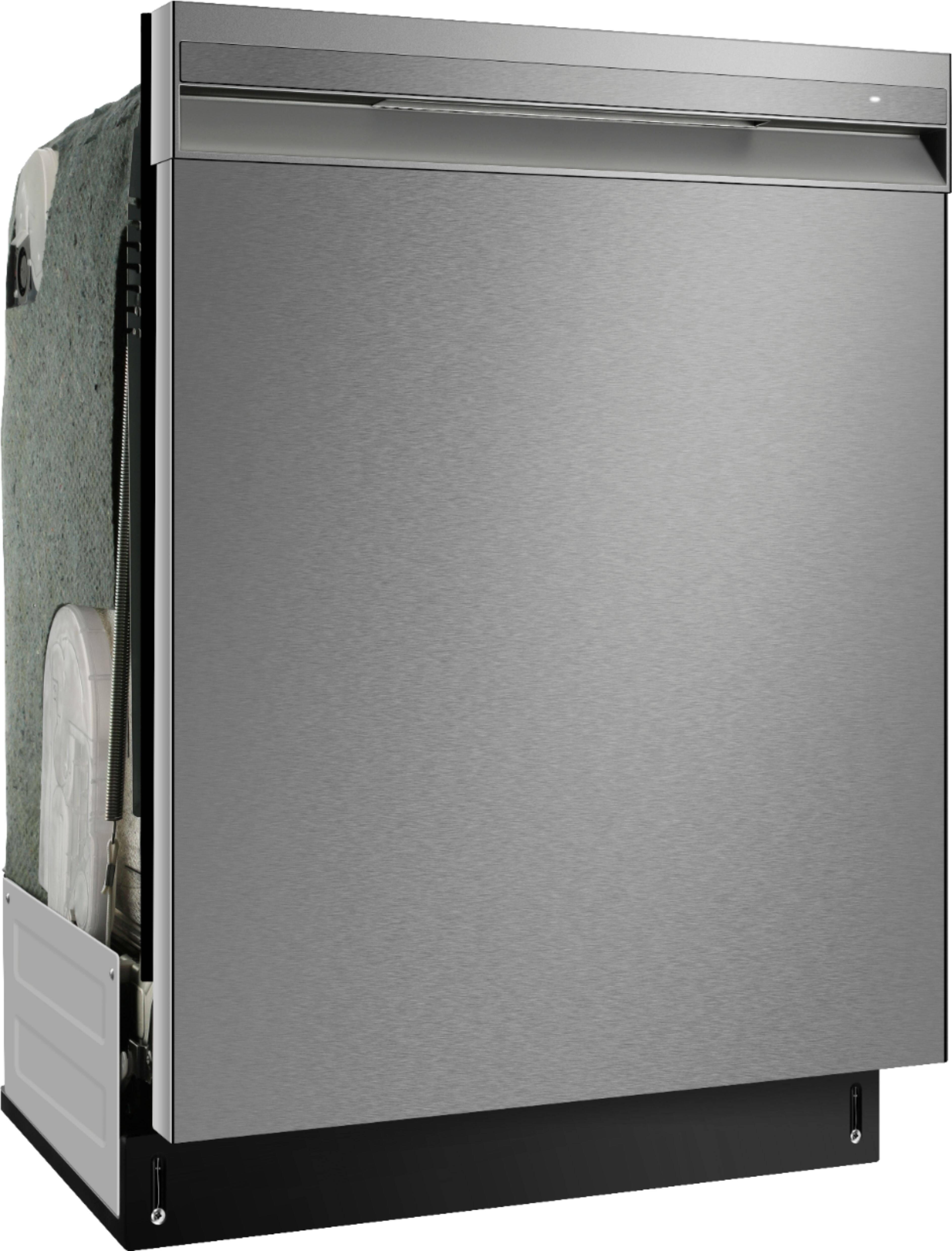 Angle. Insignia™ - 24” Top Control Built-In Dishwasher with 3rd Rack, Sensor Wash, Stainless Steel Tub, 49 Dba, ENERGY STAR Certification - Stainless Steel.