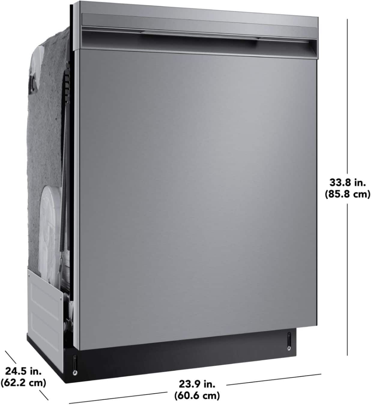 Alt View 12. Insignia™ - 24” Top Control Built-In Dishwasher with 3rd Rack, Sensor Wash, Stainless Steel Tub, 49 Dba, ENERGY STAR Certification - Stainless Steel.