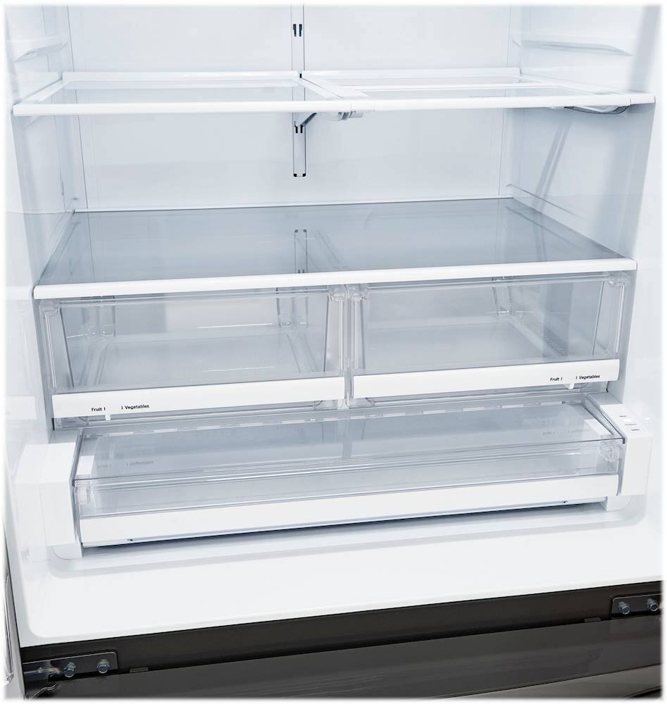 Alt View 13. LG - 24.5 Cu. Ft. French Door Smart Refrigerator with External Tall Ice and Water - PrintProof Black Stainless Steel.