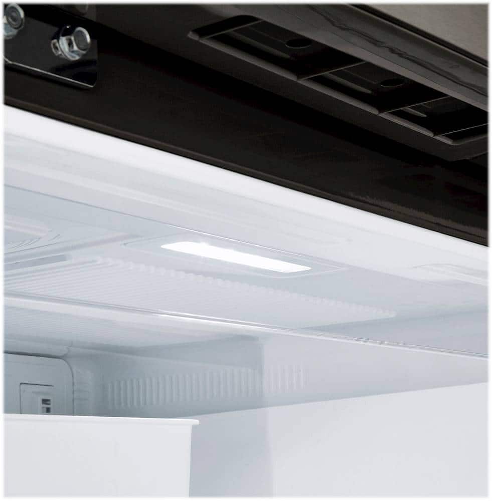 Alt View 21. LG - 24.5 Cu. Ft. French Door Smart Refrigerator with External Tall Ice and Water - PrintProof Black Stainless Steel.