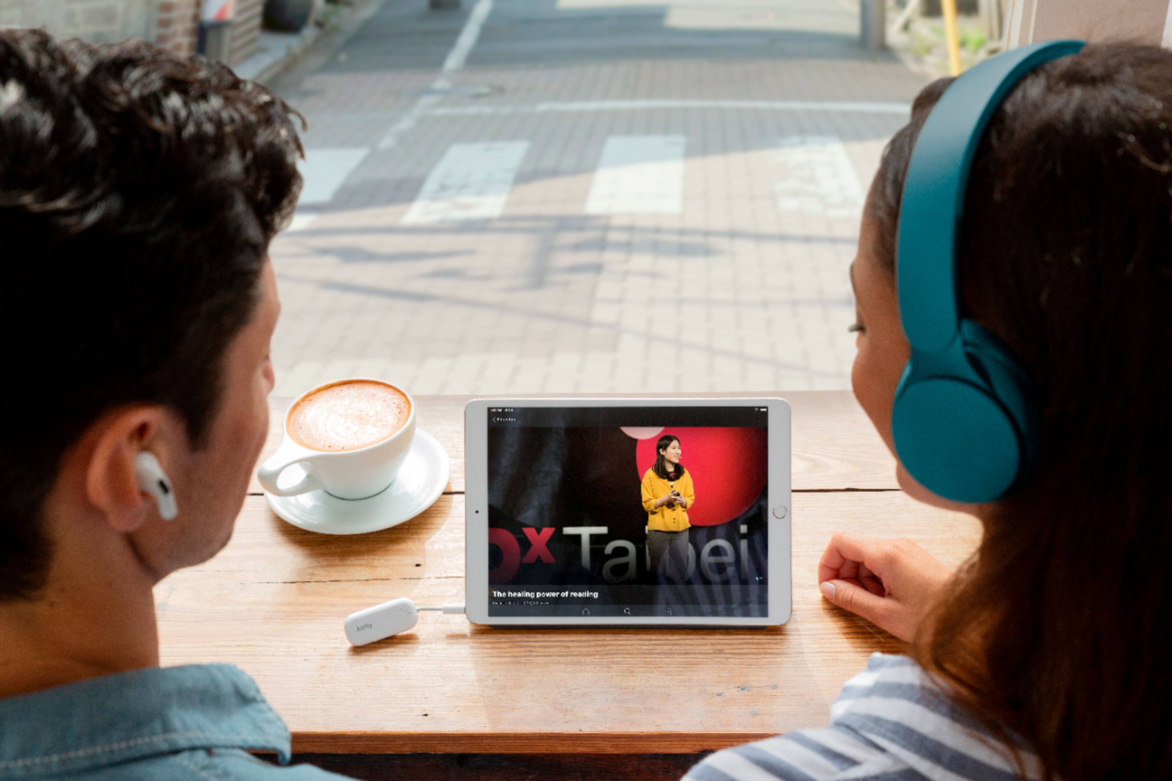 Alt View 25. Twelve South - AirFly Pro Portable Bluetooth Audio Receiver - White.