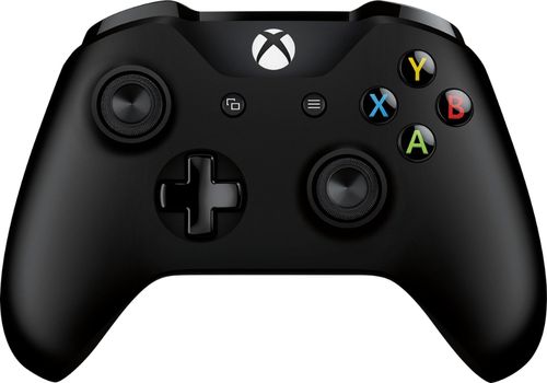 Microsoft - Geek Squad Certified Refurbished Xbox Gaming Controller with Cable for Windows - Black