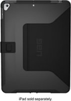 UAG - Scout Folio Case for Apple® iPad® 10.2-Inch (9th/8th/7th Generations) - Black - Front_Zoom