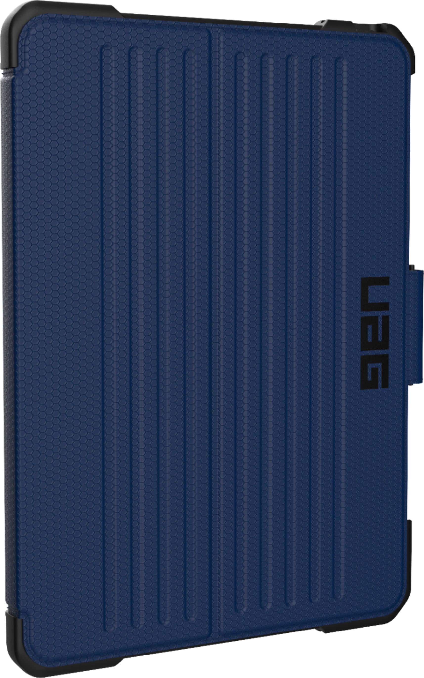 Left View: UAG - Metropolis Folio Case for Apple® iPad® Pro 12.9" (4th Generation 2020) - Cobalt