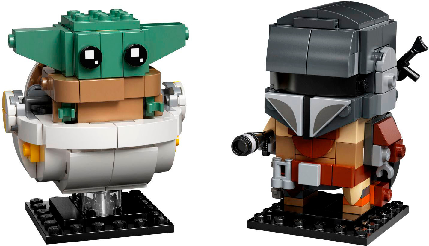Angle View: LEGO - BrickHeadz Star Wars The Mandalorian & The Child 75317