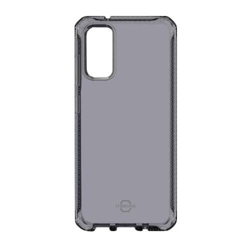 Angle. Itskins - Spectrum Clear Case for Samsung Galaxy S20 - Smoke.
