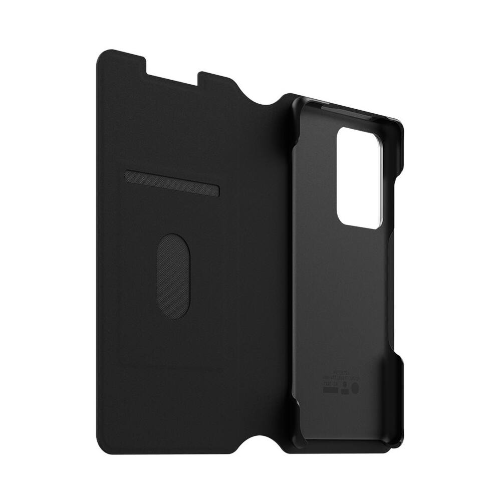 Left View: OtterBox - Strada Series Via Case for Samsung Galaxy S20 Ultra 5G - Black Night