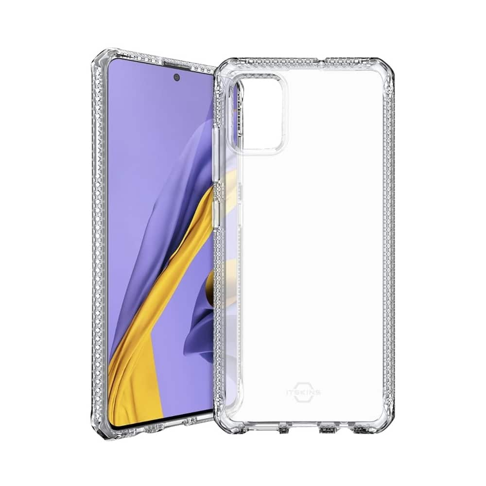 Angle View: Itskins - Spectrum Clear Case for Samsung Galaxy S20+ - Transparent