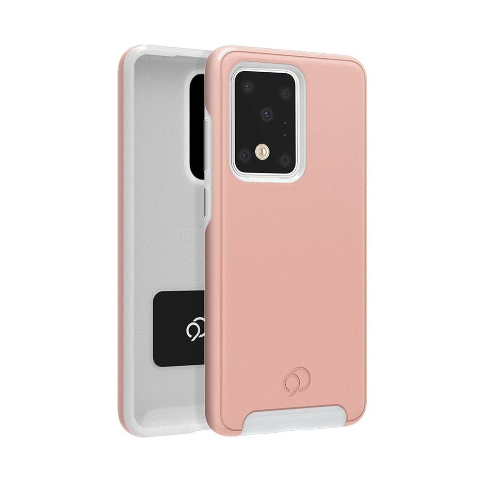 Angle View: Nimbus9 - CIRRUS 2 Case for Samsung Galaxy S20 Ultra 5G - Clear Rose