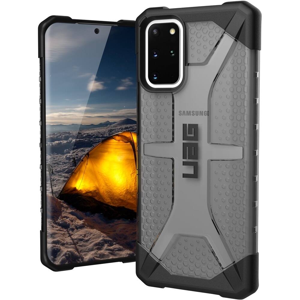 Angle View: UAG Case for Samsung Galaxy S20+ and S20+ 5G - Translucent/Ash