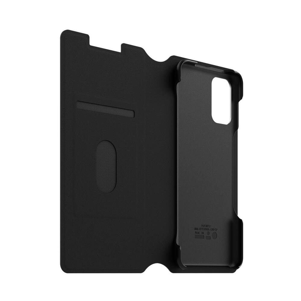 Left View: OtterBox - Strada Series Via Case for Samsung Galaxy S20+ and S20+ 5G - Black Night