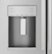 Alt View Zoom 4. GE - 22.1 Cu. Ft. French Door Counter-Depth Refrigerator - Stainless steel.