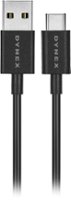Dynex™ - 3' USB Type C-to-USB Type A Charge-and-Sync Cable (2-Pack) - Black - Front_Zoom