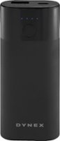 Dynex™ - 5000 mAh Portable Charger for Most USB-Enabled Devices - Black - Front_Zoom