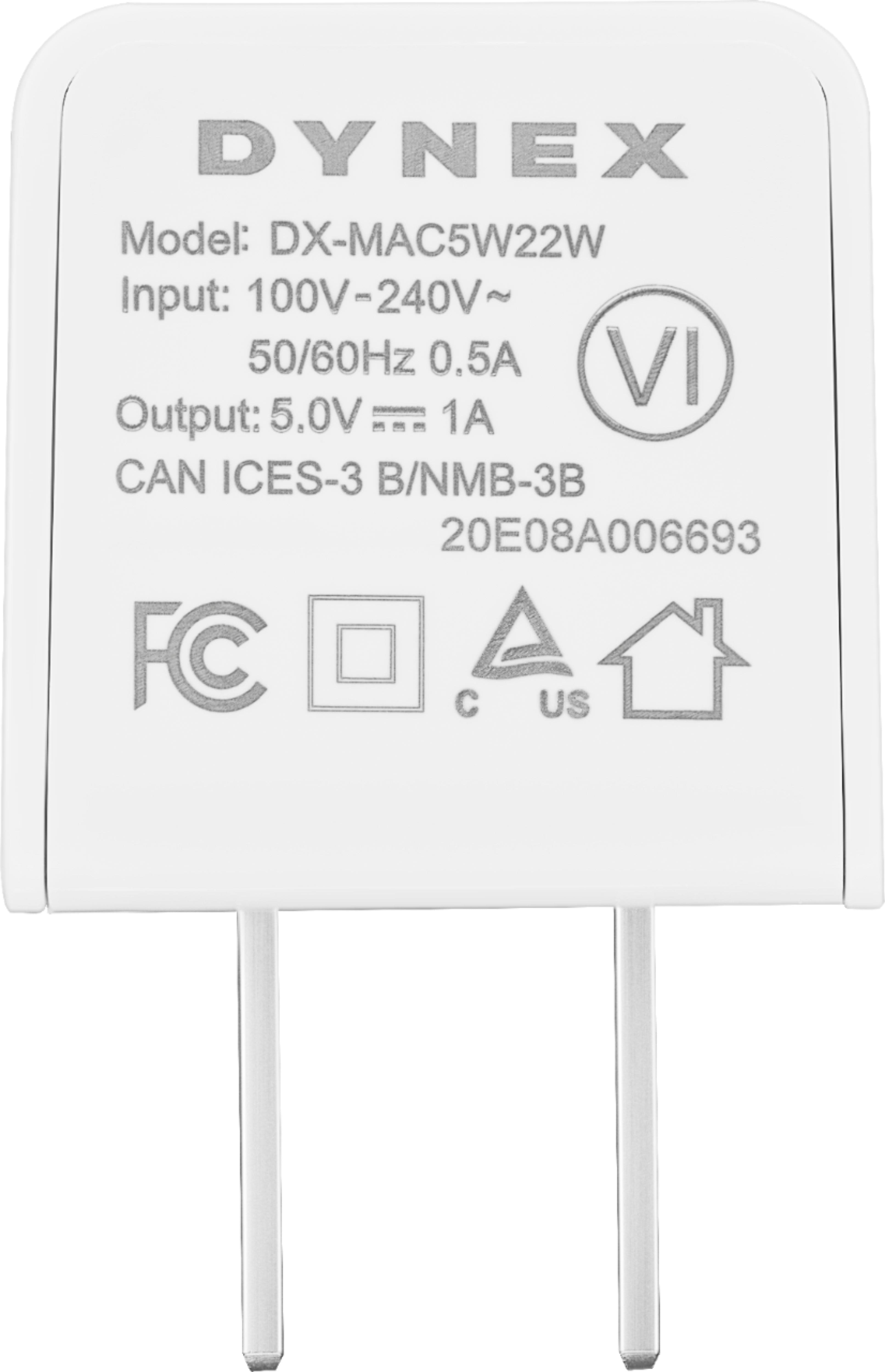 Alt View 14. Dynex™ - 5 W USB Wall Charger - White.