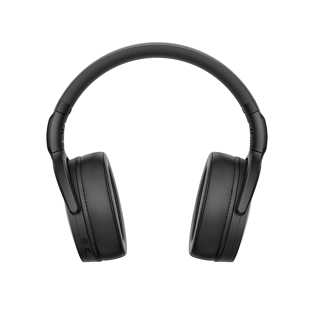 Angle View: Sennheiser - HD 350BT 5.0 Wireless Headphone - 30-Hour Battery Life, USB-C Fast Charging, Virtual Assistant Button, Foldable - Black