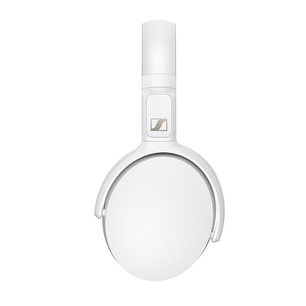 Left View: Sennheiser - HD 350BT 5.0 Wireless Headphone - 30-Hour Battery Life, USB-C Fast Charging, Virtual Assistant Button, Foldable - White
