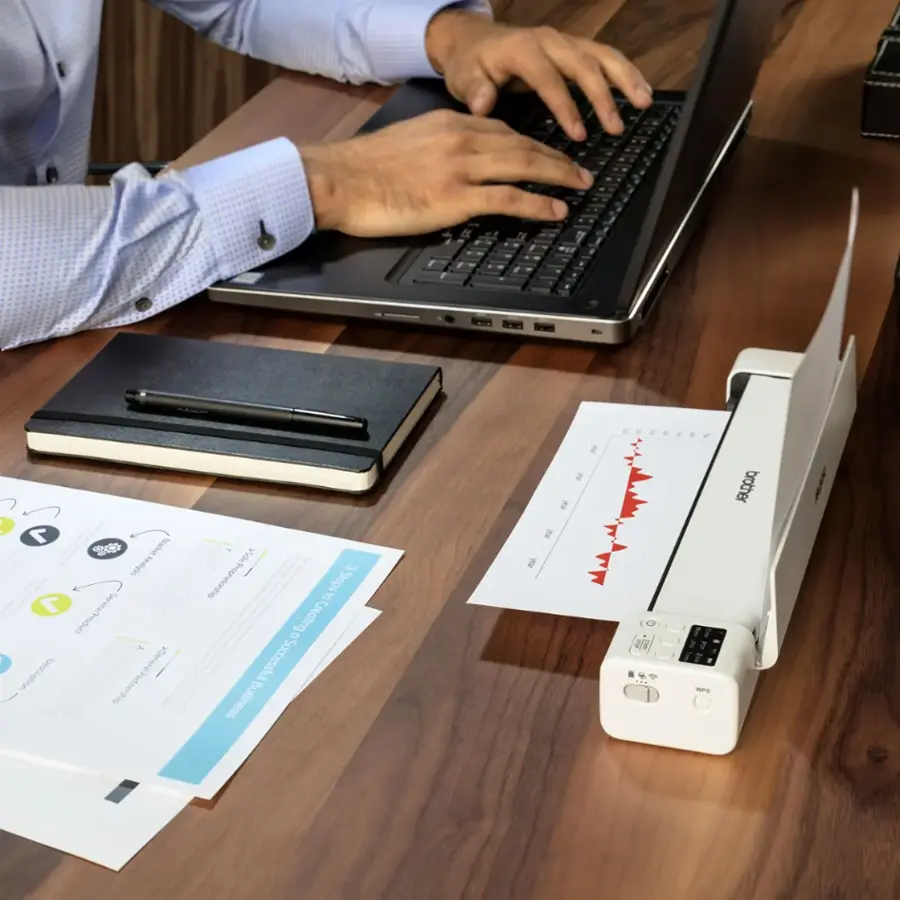 Alt View 14. Brother - DS-940DW Compact Wireless Duplex Mobile Document Scanner - White.