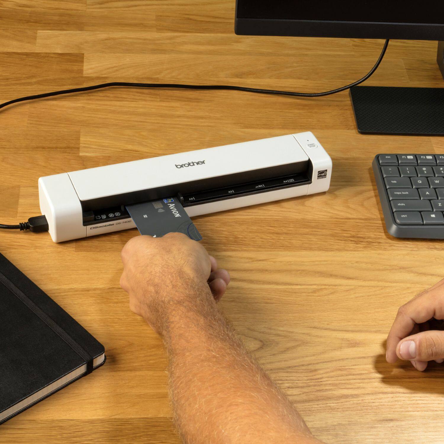 Alt View 15. Brother - DS-740D Duplex Compact Mobile Document Scanner - White.