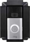 Front. Wasserstein - Solar Charger Mount for Ring Video Doorbell 2 - Black.