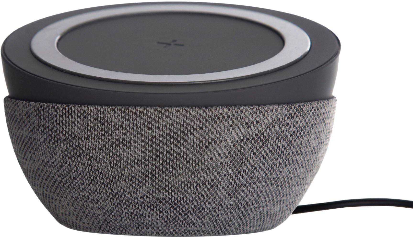 Alt View 11. TYLT - Twisty 360 10W Qi Certified Fast Charge Wireless Charging Pad for iPhone/Android - Gray.