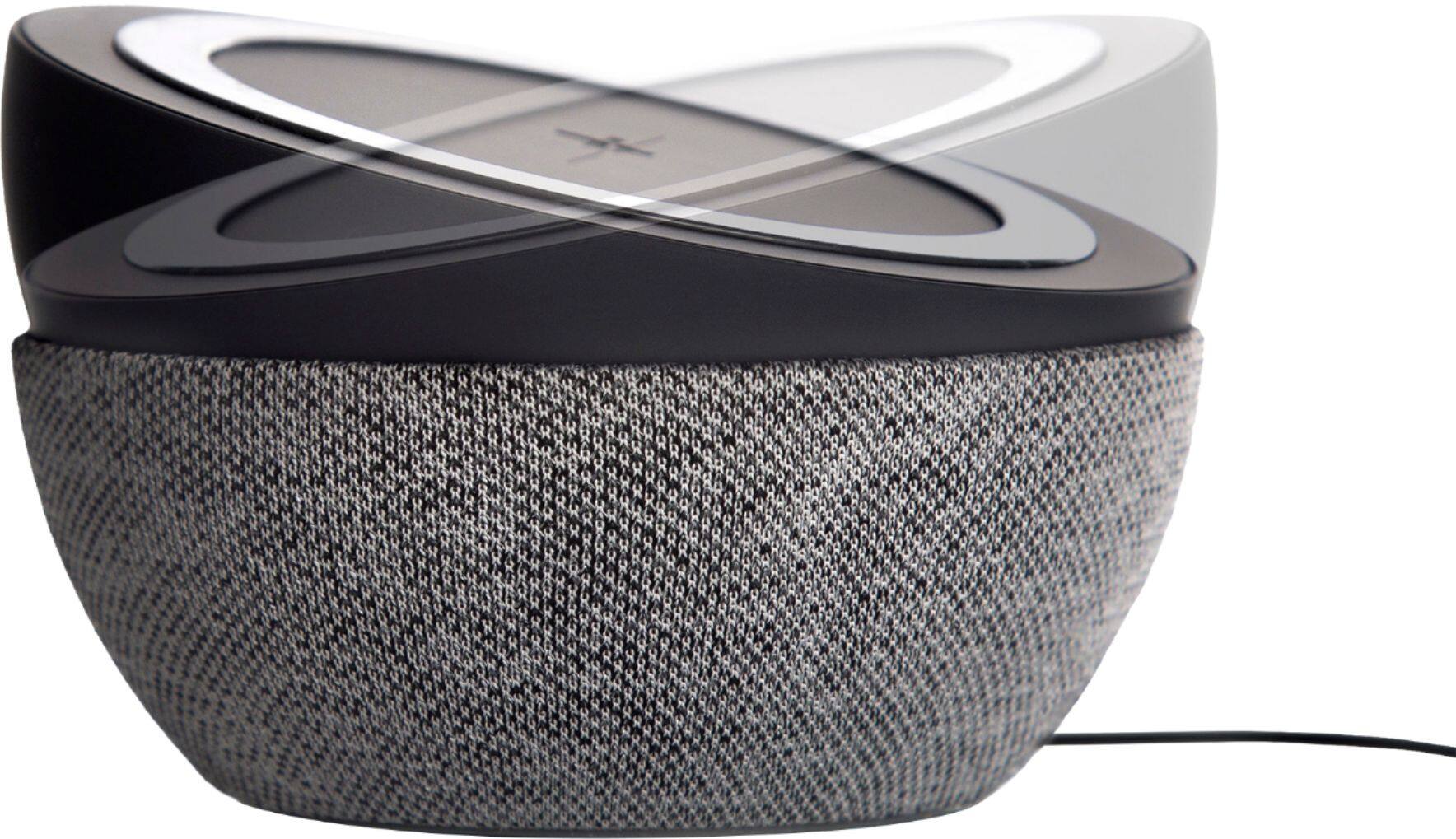 Alt View 13. TYLT - Twisty 360 10W Qi Certified Fast Charge Wireless Charging Pad for iPhone/Android - Gray.