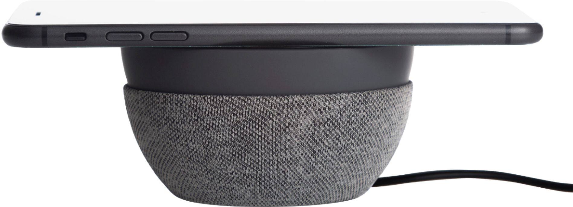 Alt View 15. TYLT - Twisty 360 10W Qi Certified Fast Charge Wireless Charging Pad for iPhone/Android - Gray.