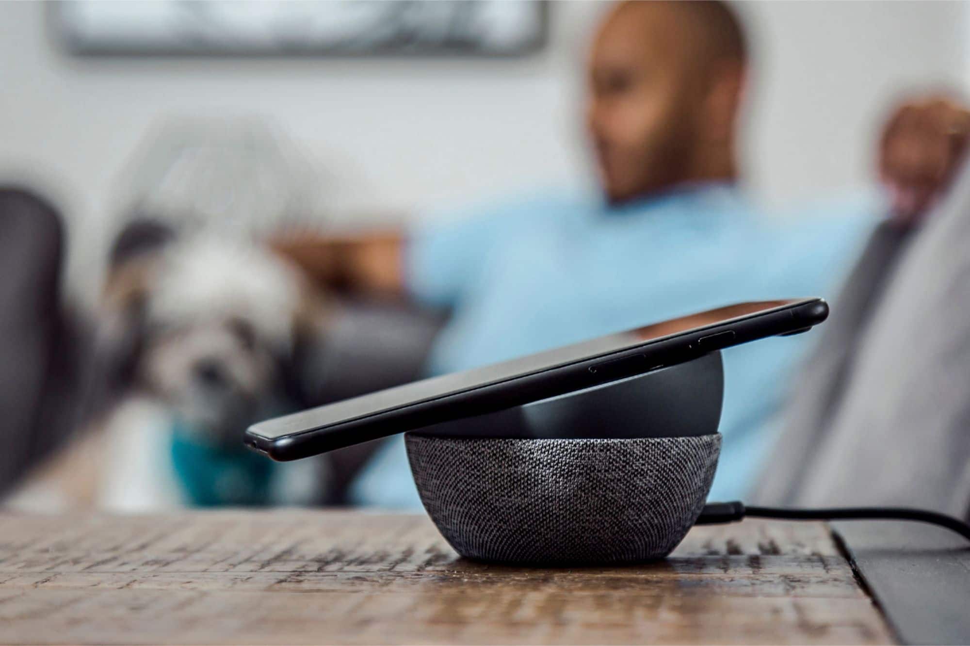 Alt View 17. TYLT - Twisty 360 10W Qi Certified Fast Charge Wireless Charging Pad for iPhone/Android - Gray.