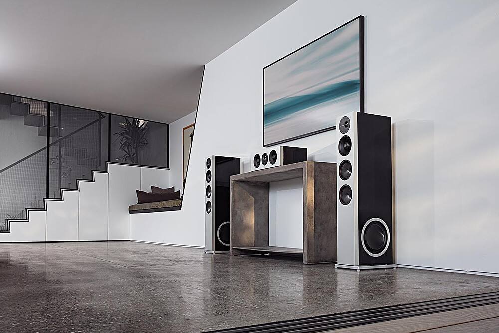 Alt View 18. Definitive Technology - Demand D15 3-Way Tower Speaker (Right-Channel) - Single, Black, Dual 8” Passive Bass Radiators - Piano Black.
