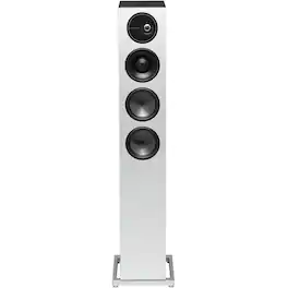 Definitive Technology - Demand D15 3-Way Tower Speaker (Right-Channel) - Single, White, Dual 8” Passive Bass Radiators - Gloss White