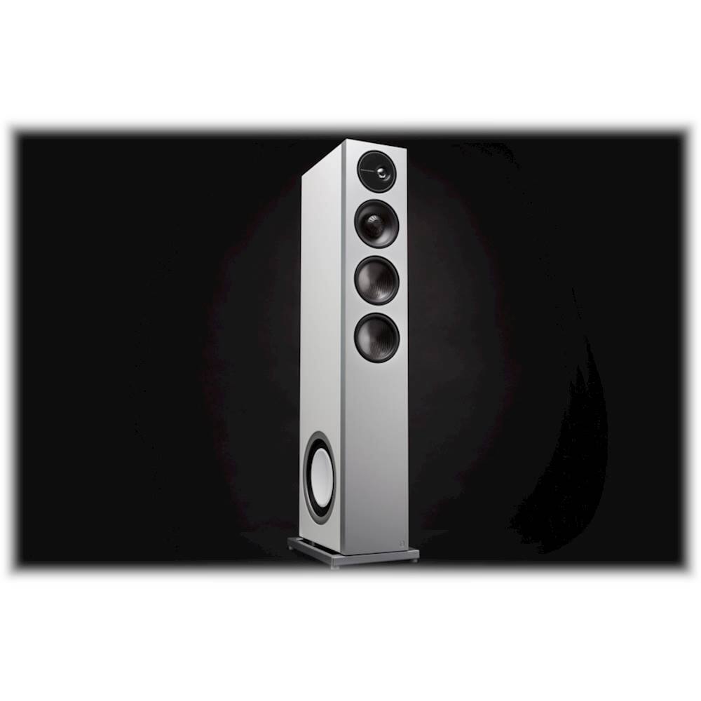 Alt View 18. Definitive Technology - Demand D15 3-Way Tower Speaker (Right-Channel) - Single, White, Dual 8” Passive Bass Radiators - Gloss White.