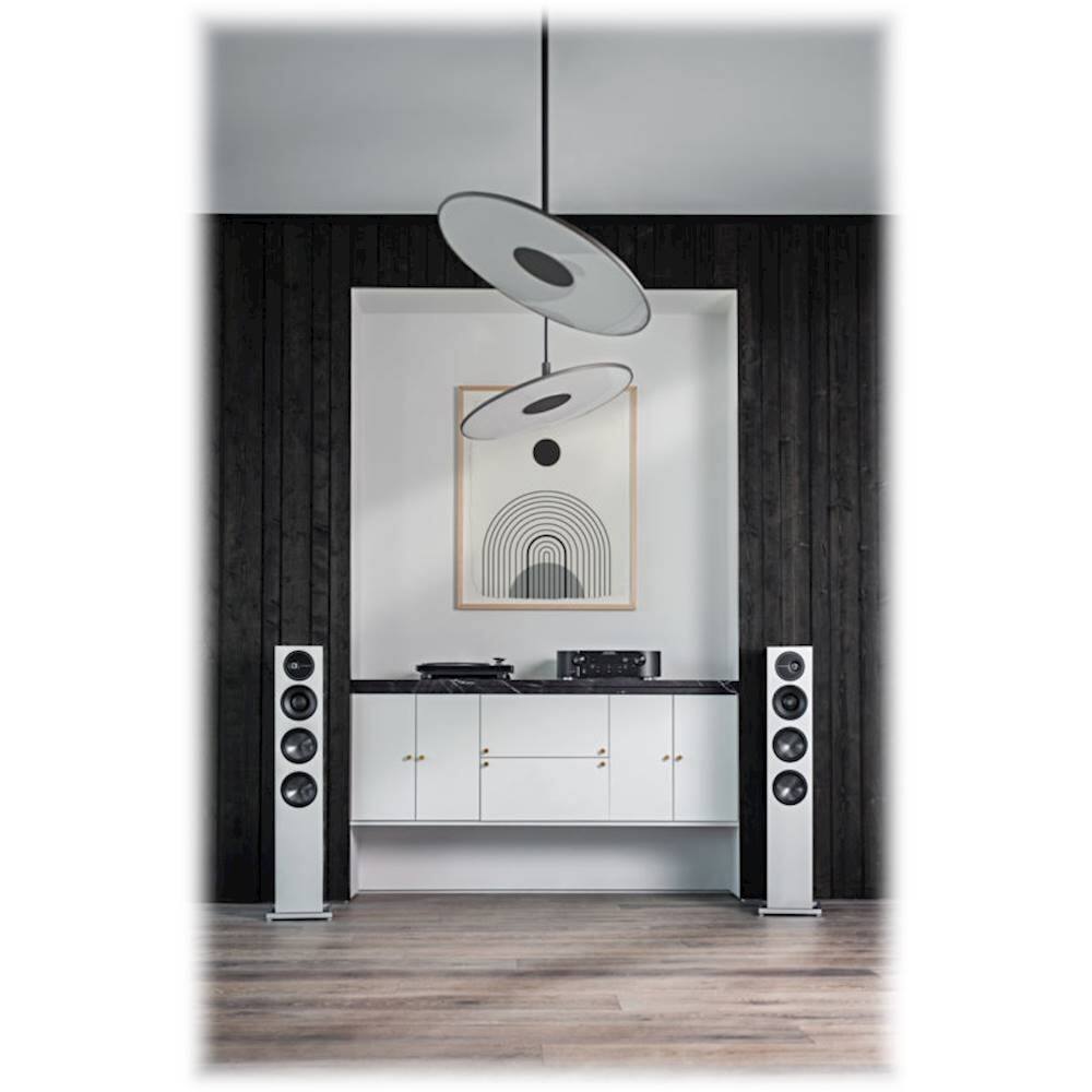 Alt View 19. Definitive Technology - Demand D15 3-Way Tower Speaker (Right-Channel) - Single, White, Dual 8” Passive Bass Radiators - Gloss White.
