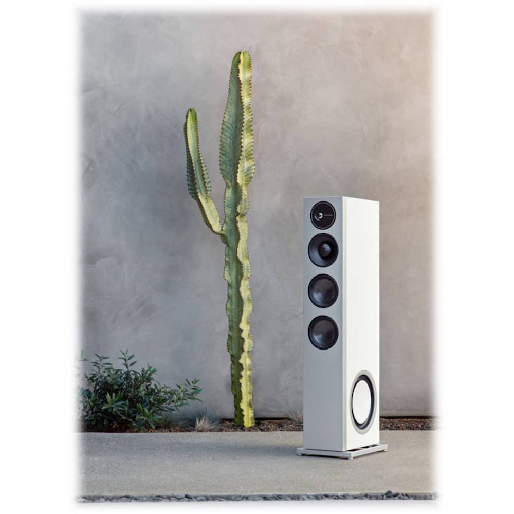 Alt View 25. Definitive Technology - Demand D15 3-Way Tower Speaker (Right-Channel) - Single, White, Dual 8” Passive Bass Radiators - Gloss White.