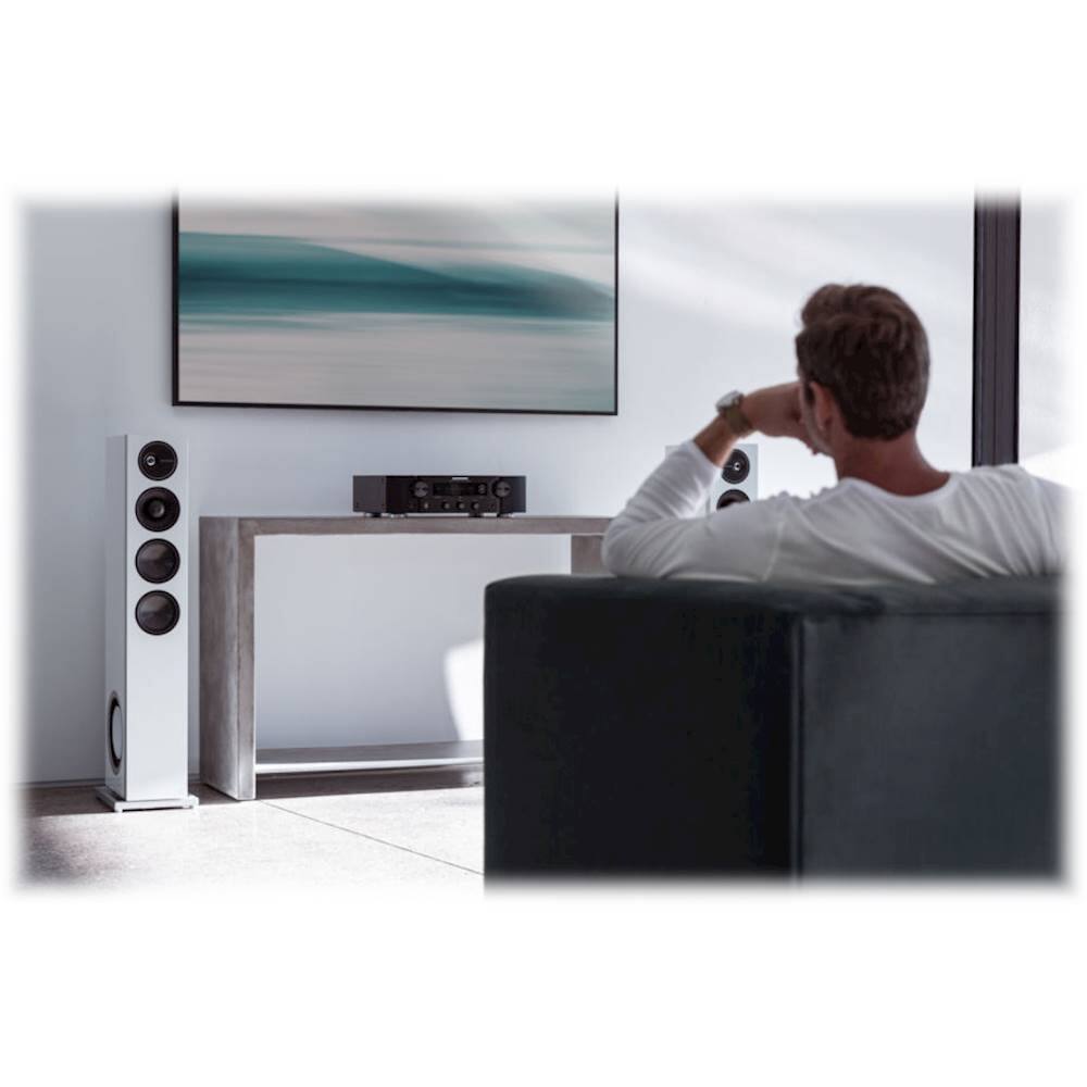 Alt View 27. Definitive Technology - Demand D15 3-Way Tower Speaker (Right-Channel) - Single, White, Dual 8” Passive Bass Radiators - Gloss White.